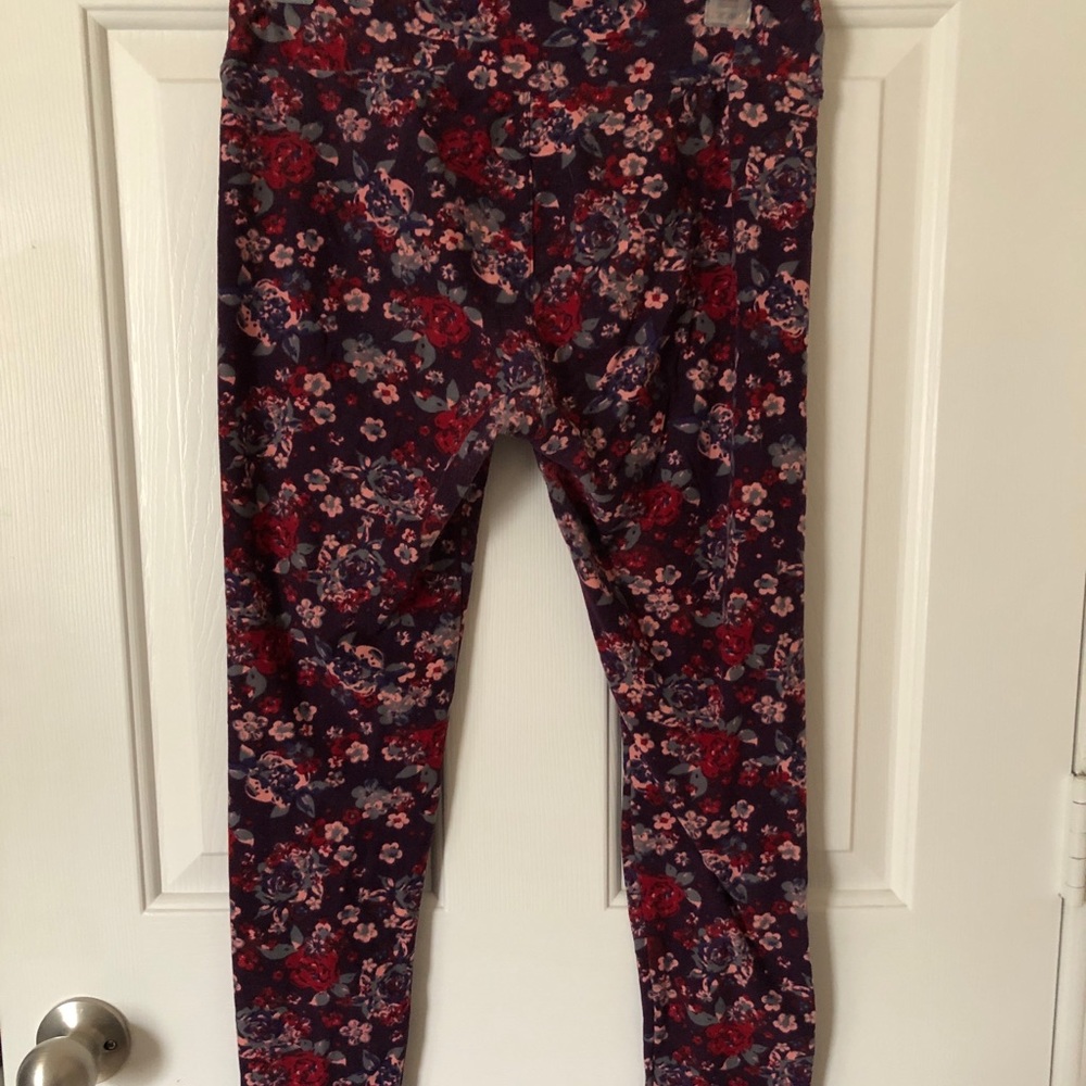 👑Lularoe floral leggings👑